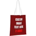 thumbnail image 2 of Custom Tote Bag Bags With Logo Personalized Custom Bags Shopping Bags Reusable Grocery Bags Bulk - Add Your Text Image, 2 of 8