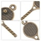 thumbnail image 4 of 18 Uds. Retro antiguo forma de raqueta de tenis joyería dijes joyería colgante decoración de joyería, 4 of 5