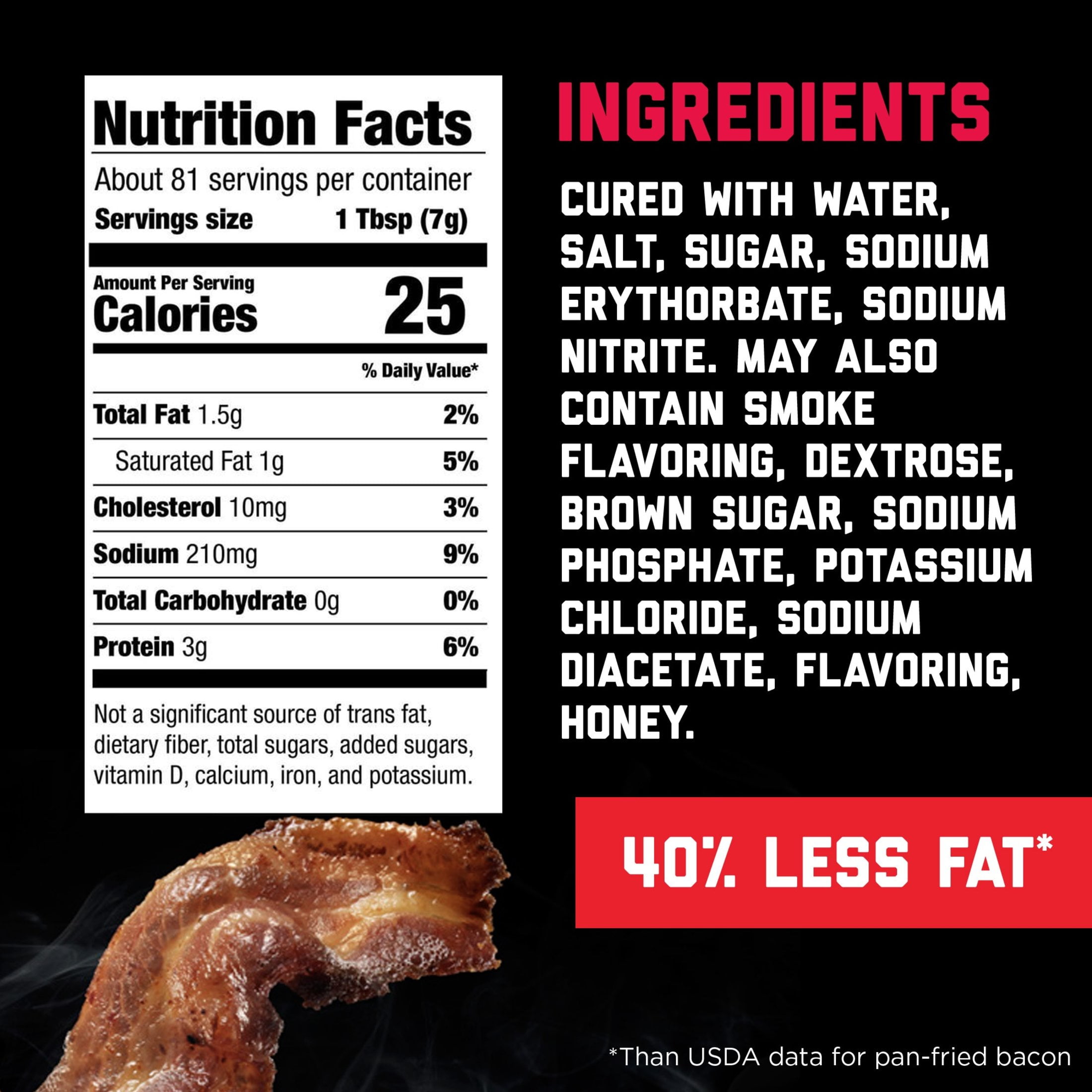 (6 pack) HORMEL Real Crumbled Bacon Topping, Shelf Stable, 20 oz Plastic Resealable Pouch
