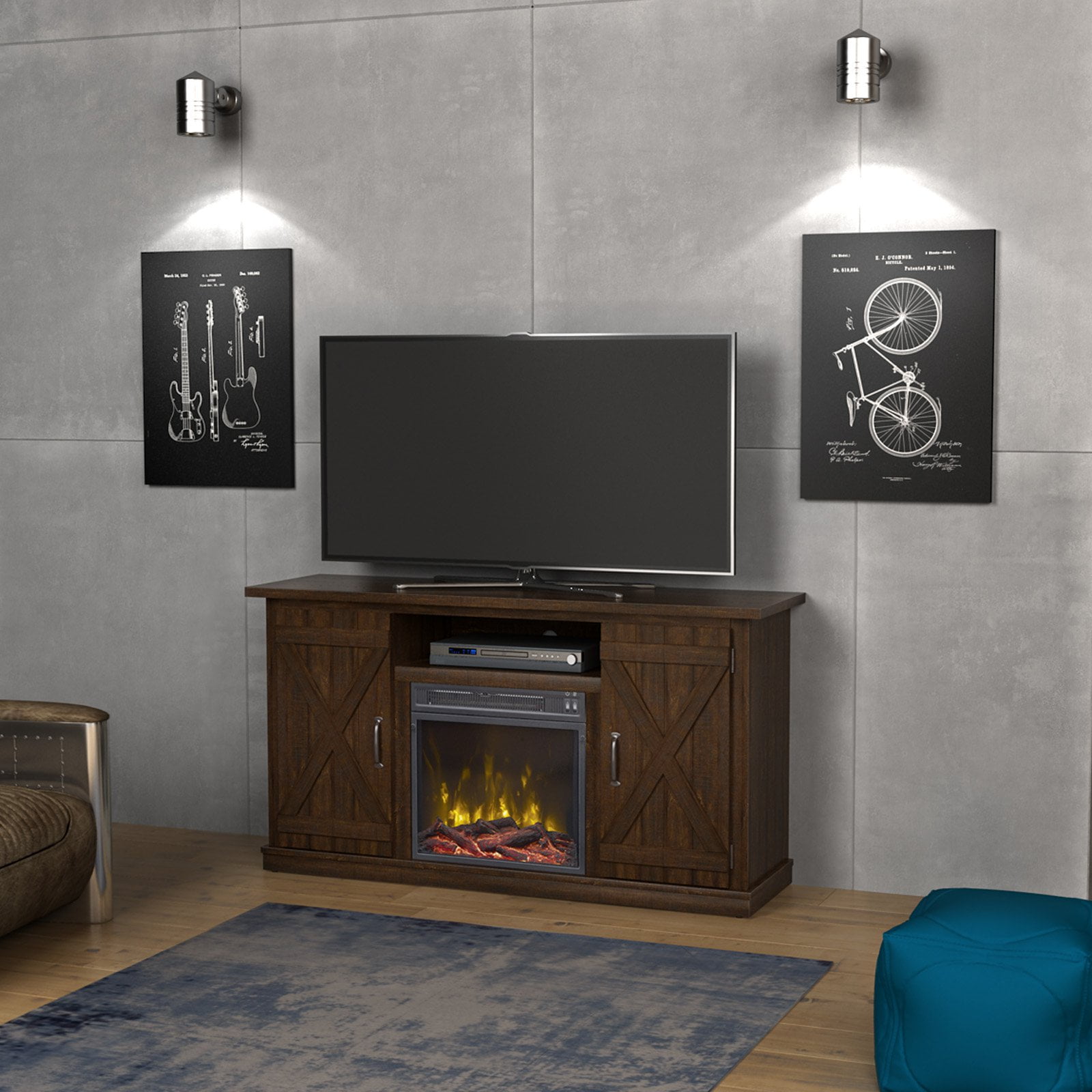 Classic Flame Cottonwood 47 in. Fireplace TV Stand