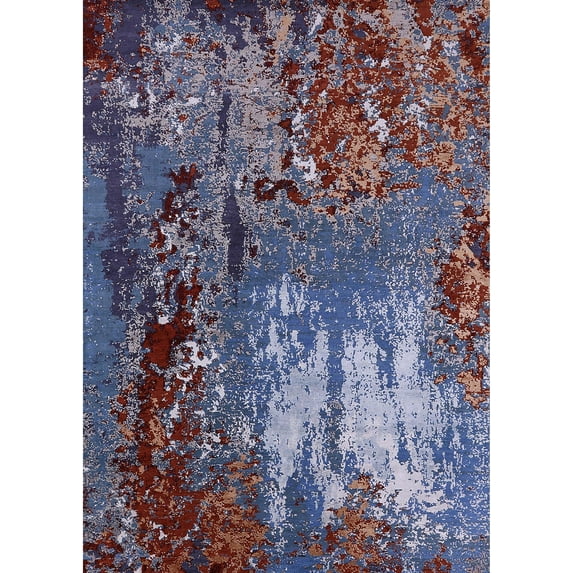Ahgly Company Machine Washable Indoor Rectangle Industrial Modern Plum Purple Area Rugs, 3' x 5'