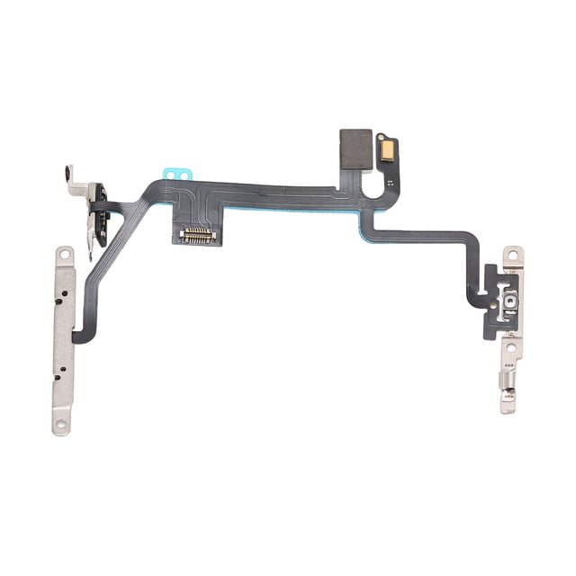 Botón de encendido, interruptor de encendido y apagado, botón de volumen, piezas de repuesto de cable flexible para iPhone 8