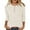 Beige, variant on SOOMLON Womens 3/4 Sleeve T Shirts Petite Tunic Button Tops Casual Plain Crewneck Shirts Sexy T Shirts 2025 Trendy Spring Summer Ladies Tops Loose Fit Y2k Basic Outfits Pullover Beige XL