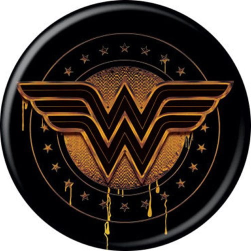 DC Comics Wonder Woman Logo Symbol Gold & Black Licensed 1.25 Inch Button  86225 - Walmart.com