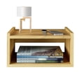 thumbnail image 3 of Buró Flotante MORU, AIRE Roble 2 piezas, Mesita de Noche, Muebles para recámara Moderno Minimalista, Mesa Auxiliar de Almacenamiento Tipo Librero, buros para recámara, mesa de noche para recámara, 3 of 8