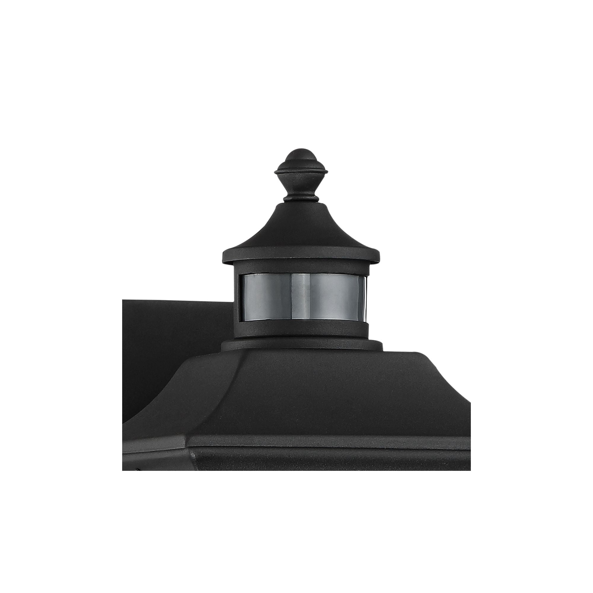 John Timberland Outdoor Wall Light Fixture Black 12" Clear Seedy Glass Motion Security Sensor for Exterior House Porch Patio Deck