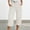 Beige#501, variant on Bovemsi 2025 Women's High Waist Bubble Textured Linen 3/4 Cropped Trousers - Lightweight Summer Pants with Pockets, Beige, L