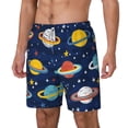 thumbnail image 2 of Xecao Planets and Stars for Men's Swimming Trunks Swim Trunks Quick Dry Swim Shorts with Mesh Lining Funny Swimwear Bathing Suits, 2 of 9