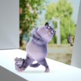 thumbnail image 3 of Estatuilla creativa de gatito, estatua de gatito gordo en miniatura, escultura artesanal, adorno de resina para tienda, Patio, armario, decoración de EstiloD Macarena Estatuillas de gatos, 3 of 8
