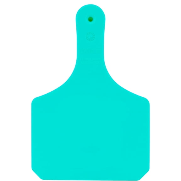 Y-Tags One-Piece Tag System, Cow, Blank, Turquoise, 25 Tags