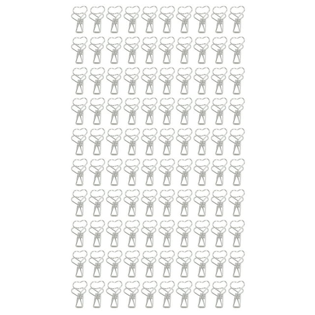 Binder Clips, Long Tail Mini Paper Clips For Clothes For Documents Gold,Silver