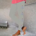 thumbnail image 2 of Mingw Festival Christmas Printed Leggings for Women Skinny Stretchy and Comfortable Yoga Pants Thermal Christmas Holiday Trousers,Gray,L, 2 of 3