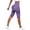 Purple, variant on FYEGRE Women's Seamless Scrunch Lift Biker Shorts High Waist Booty Contour Workout Yoga Gym Shorts Grey L