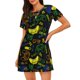 thumbnail image 1 of Fotbe Game Play Bata de Dormir para Mujer con Estampado, Camisón de Algodón de Manga Corta, Ropa de Dormir Casual, 1 of 6