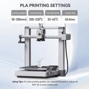Epelay PLA Plus 3D Printer Filament, 1.75mm, 1kg Spool, White, Compatible with Most FDM Printers