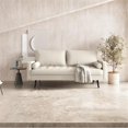 thumbnail image 2 of Pemberly Row 70" Square Arm Modern Fabric Standard Sofa in White, 2 of 7