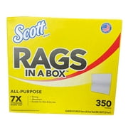 Scott All Purpose Shop Cloth Like Rags In a Box, 350 sheets