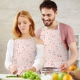 thumbnail image 3 of Pioneer Flower Floral Print Pattern Apron for Women and Men, Cotton Linen Waterproof with Pockets, Adjustable, 33x27 Inch for Kitchen, Gardening, BBQ, Salon, 3 of 6