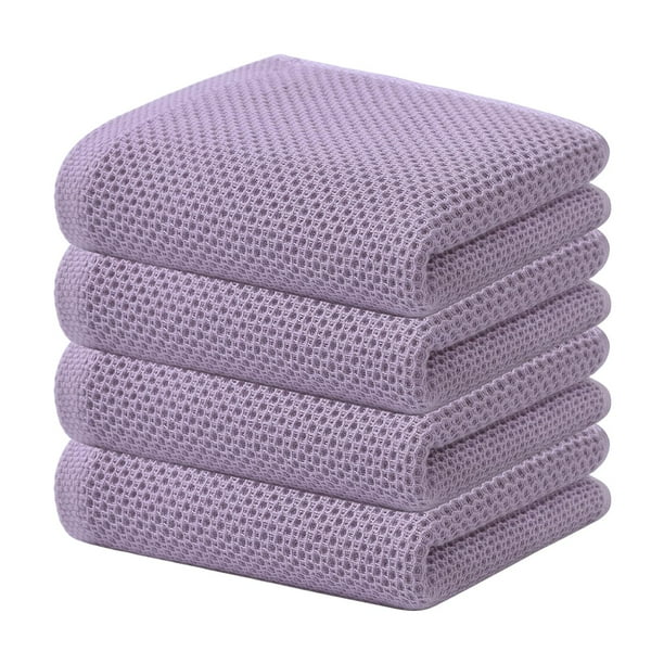 Toallas de cocina Kitinjoy Waffle Weave, 100% algodón, paquete de 4