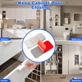 thumbnail image 6 of Door Lock Stick, No-Drill Magnetic Sliding Door Catch, Ultra-Thin Strong Magnet Door Lock Strip for Cabinet and Closet, Black and Silver, 1-Pack, 6 of 8