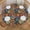 Abstract Hippie Flower, variant on KiuLoam Wood Grain Tablecloth Round Rustic Vintage Wooden Texture Print Table Cloth with Elastic Edge Washable Fitted Table Cover for Kitchen Patry Outdoor Decor Fits 44", Small