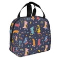 thumbnail image 2 of Honeii Cartoon Dinosaur Print Lunch Bag Women, Lunch Box Lunch Bag for Women Adult Men, Small Leakproof Cute Lunch Tote Large Capacity Reusable, 2 of 8