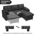 Duraspace Convertible Sectional Sleeper Sofa with Storage Chaise, Pull