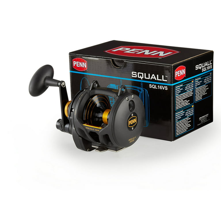 PENN Squall Lever Drag 2 Speed Conventional Reel, Size IGFA16 