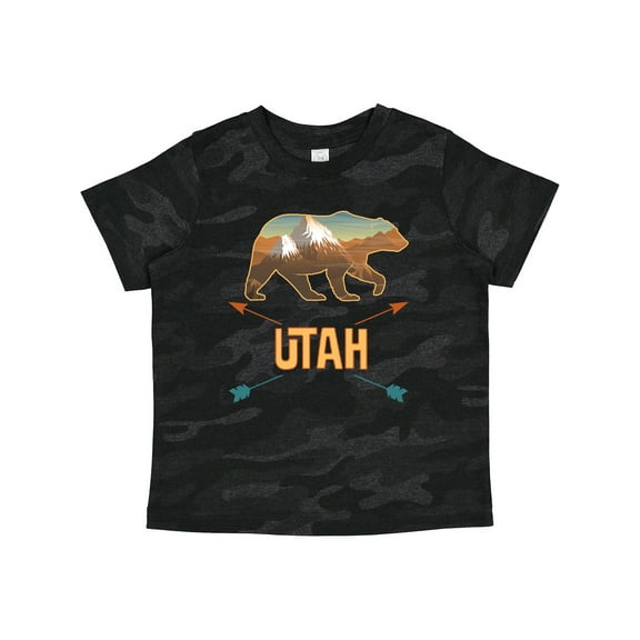 Inktastic Utah Vacation Bear Silhouette Boys or Girls Toddler T-Shirt