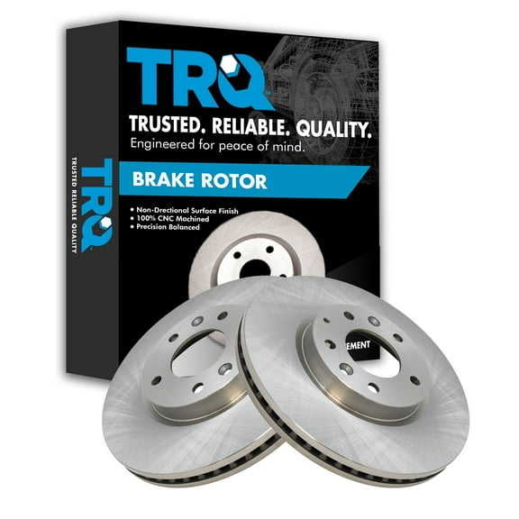 TRQ Front Brake Rotors Set Vented Fits Select 2007-2012 Mazda CX-7