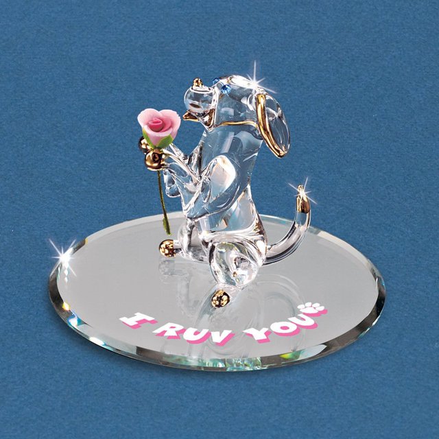 Glass Baron - Chiot Chien I Ruv You - Yeux en Cristal