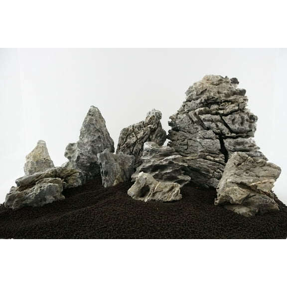 Lifegard Aquatic Smoky Mountain Stone 25 Gallon Aquarium Setup Rock Kit