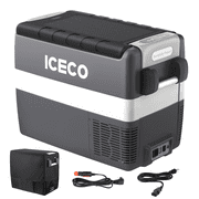 ICECO JP40 12V Car Refrigerator, 42 Quart Portable Freezer fridge with 5 Year Warranty Secop Compressor,Compact Electric Cooler for Car & Home Use, 050, DC 12/24V, AC 110/240V