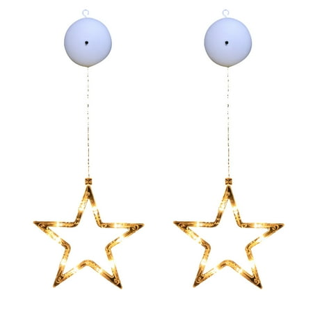 

TWCTUWEN Christmas Hanging Wall Decorations Christmas Window Lights Hanging Christmas Lights Decoration Lights With Suction Cup Hook For Wedding Wall Glass Indoor Decor