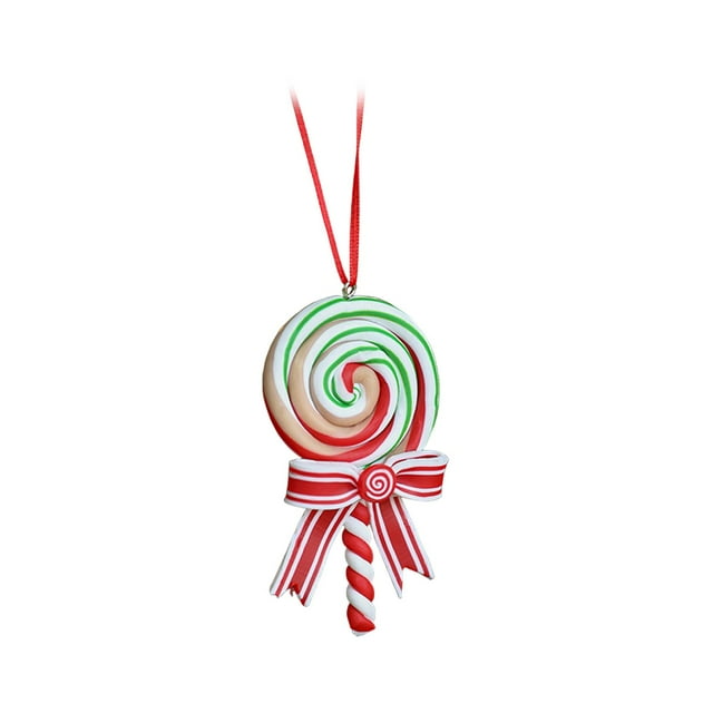 Adorno de piruleta navideña Decoración navideña Suministros para fiestas Práctico colgante 5 cm x 95 cm