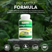 Best Naturals Ginkgo Biloba 120 mg 120 Capsules | Cognitive Health Support