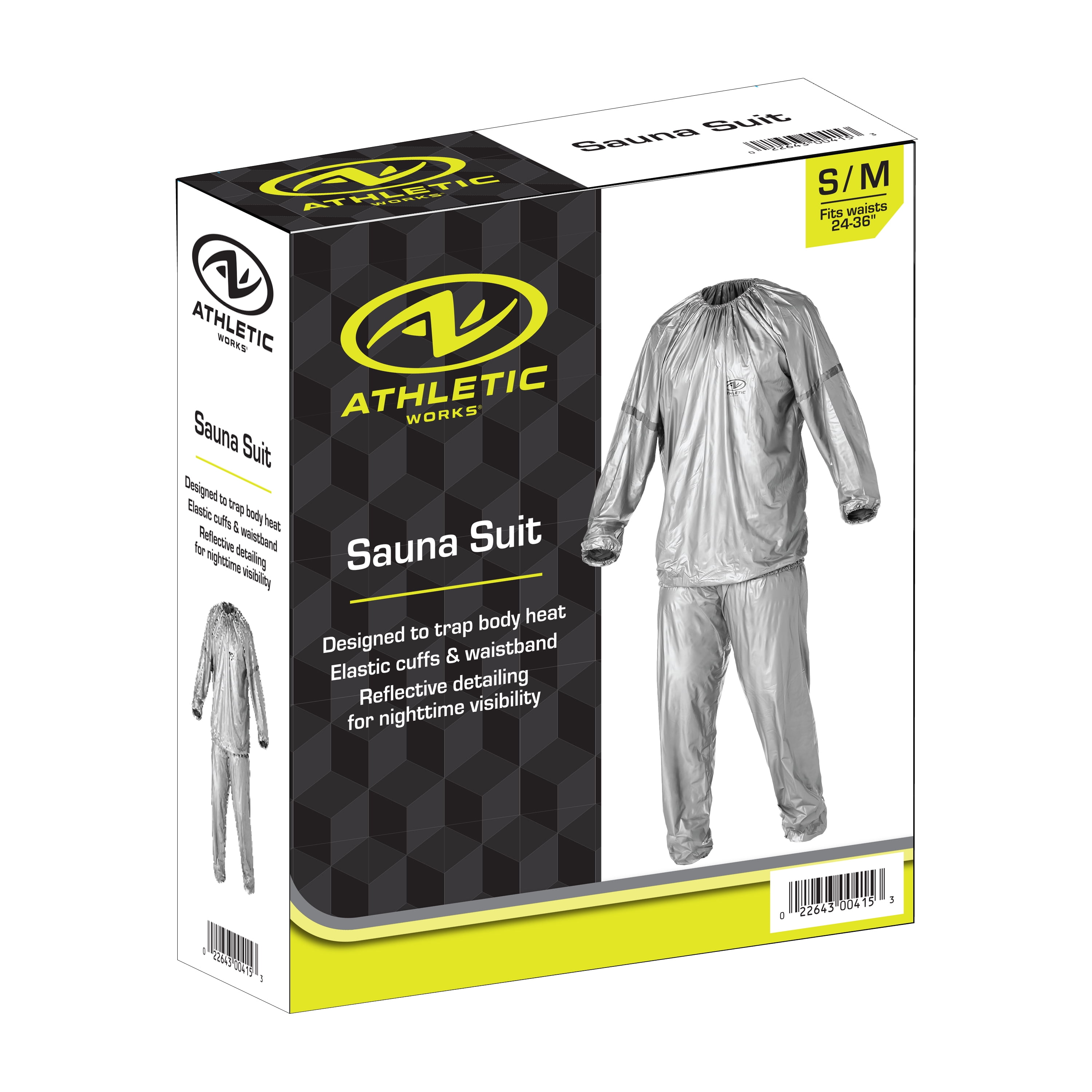 Athletic Works Sauna Suit, XXLarge - XXXLarge, Silver - Walmart.com