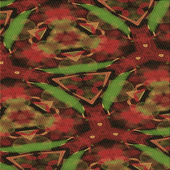 Ahgly Company Machine Washable Indoor Square Transitional Oak Brown Area Rugs, 8' Square