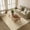 Yellow, variant on HIWEAVER Dark Gray 4' x 6' Neutral Plaid Area Rug for Living Room Washable Non Slip Modern Indoor Carpet for Bedroom Decor Farmhouse