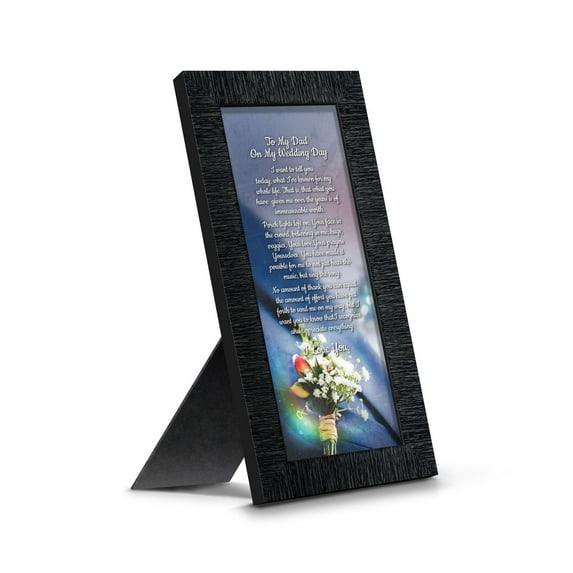 To My Dad on My Wedding Day, Father of the Bride Gifts, Daddy Picture Frame From Daughter, 7312CH