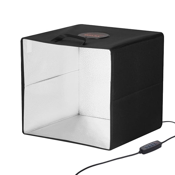 STAWAY 12" x 12" Photo Studio Light Box for Professional Product Photography - Adjustable Brightness & Color Temperature, 6 Backdrops, Multi-Angle Shooting