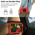 thumbnail image 5 of Dteck Case for Lenovo Tab M8 TB-8505 /TB-8705 /TB-8506（2021)/Lenovo Tab M8 TB-8505F/8505X (2019) 8-inch,Shockproof Rubber Rugged Case Kids Friendly Handle Kickstand with Shoulder Strap Cover,Red, 5 of 8