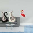 thumbnail image 2 of Figuras de cisne, escultura de cerámica y estatua de pájaro para escritorio, estante, chimenea de aniversario y adorno de estaca de jardín para las fi, 2 of 8