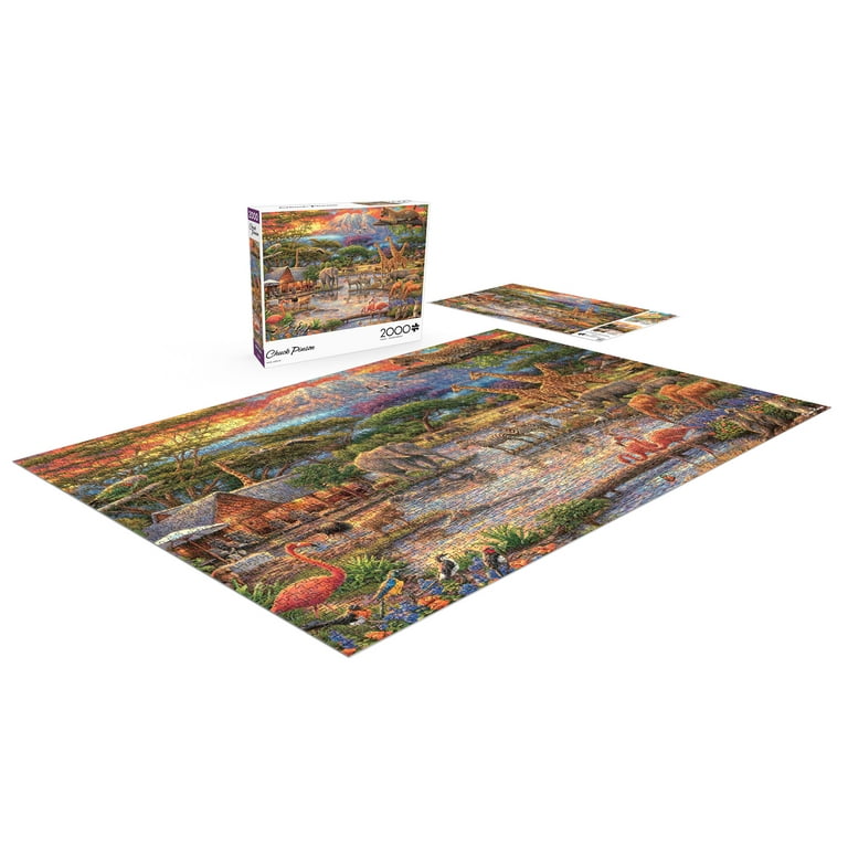 Buffalo Games Wild Africa 2000-Piece Adult Interlocking Jigsaw