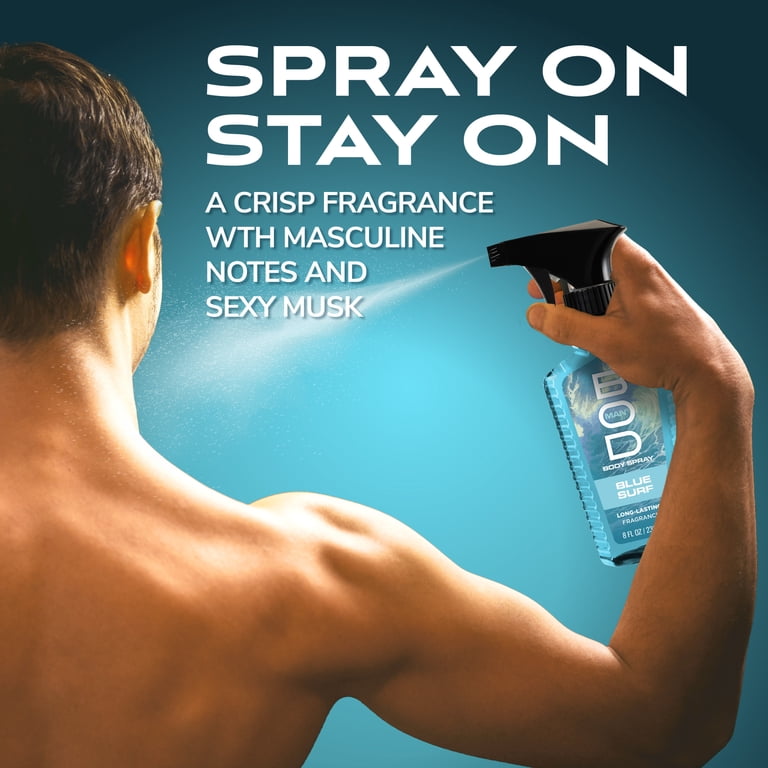 Bod Man Blue Surf Body Spray for Men, 8 fl oz photo 4