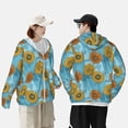 thumbnail image 4 of Lsque Sunflowers UPF 50+ Lightweight Sun Protection Men's Women's Long Sleeve Shirt, Hoodie Performance -XX-Large, 4 of 9