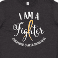 thumbnail image 4 of Inktastic I am a Fighter- Childhood Cancer Awareness Youth T-Shirt, 4 of 5