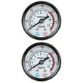 thumbnail image 1 of Shisuyan 2pcs Air Compressor Pressure Gauge For Water Oil Liquid Pressure Measuring Meter, 1 of 8