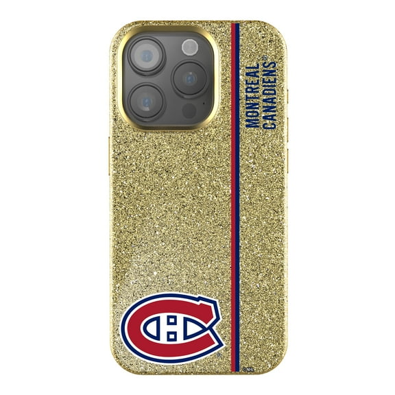 Keyscaper Gold Montreal Canadiens Sidebar Bling iPhone Case