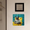 thumbnail image 3 of 10 Inch Wall Clock Battery Operated Silent Clock Decorative for Office, Kitchen, Outdoor, Living Room，Dog Reading Newspaper Lovely, 3 of 4